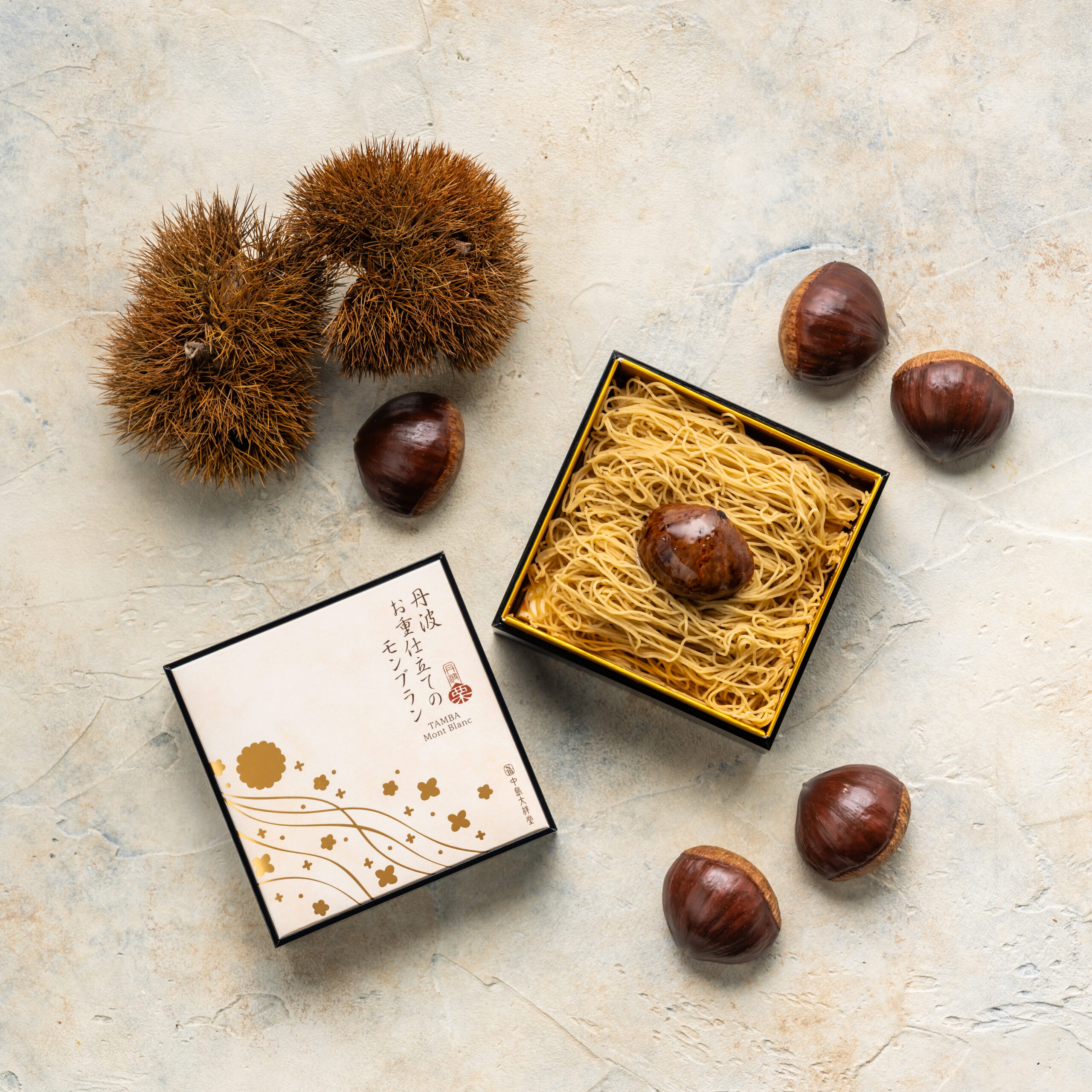 丹波お重仕立てのモンブラン